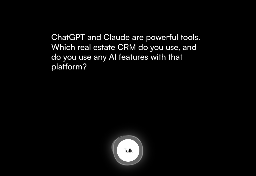 AI question about real estate CRM tools
